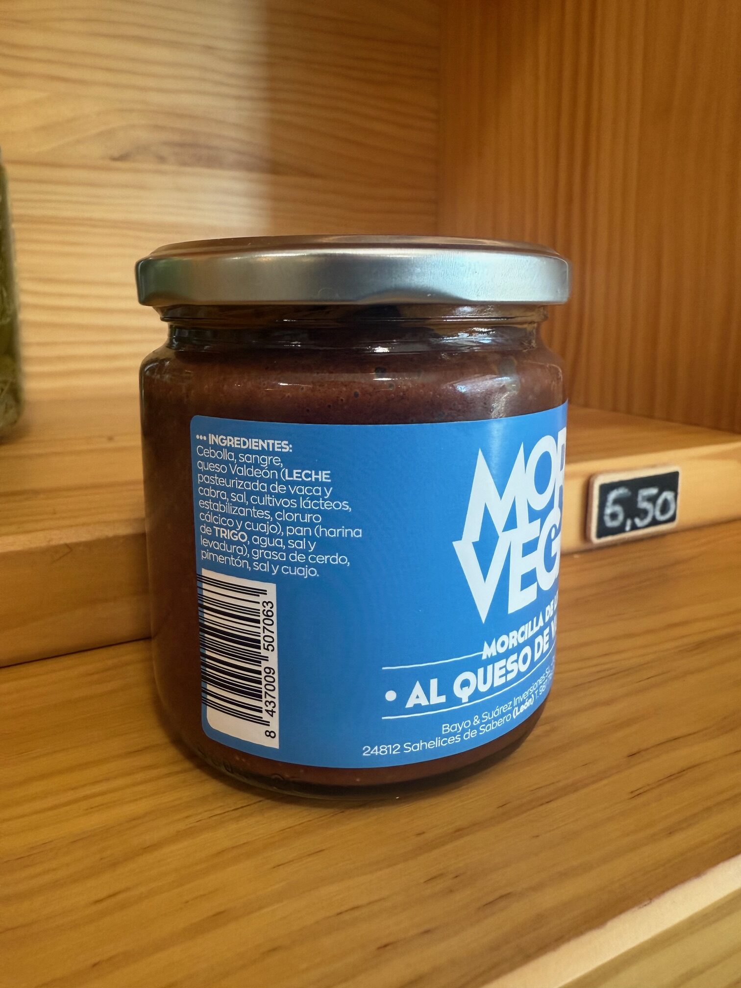 Morcilla de León al queso de Valdeón en bote Morvega - Imagen 2