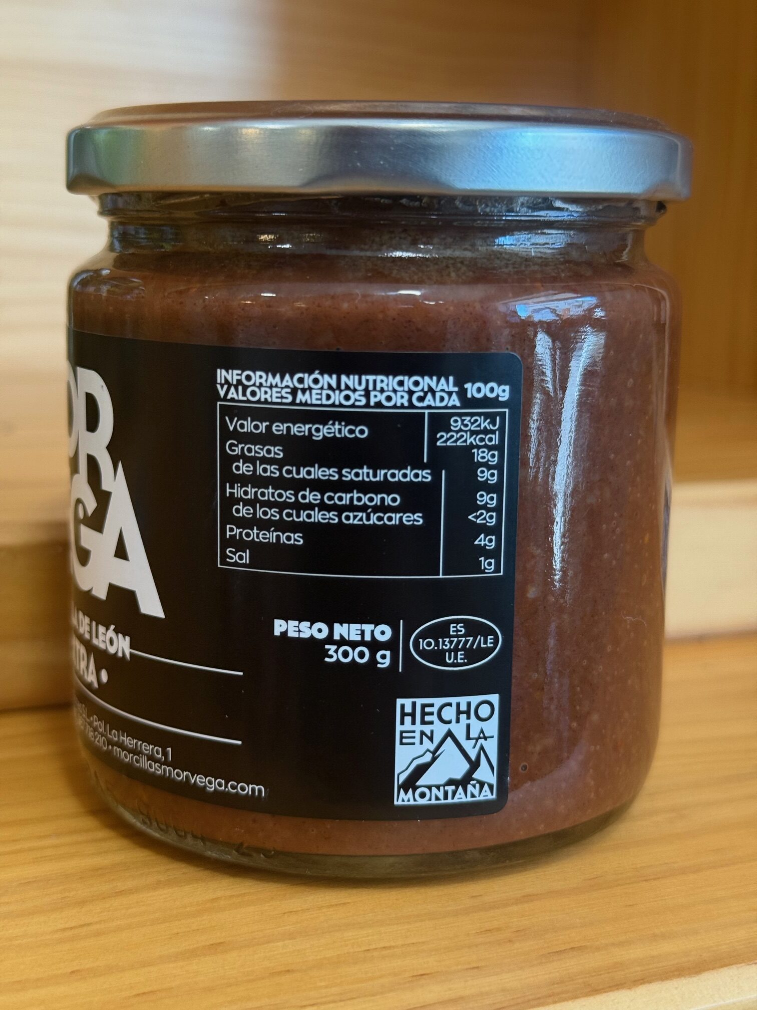 Morcilla de León Extra en bote Morvega - Imagen 3