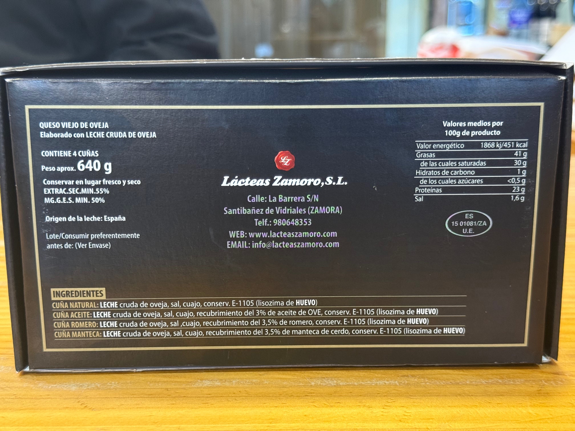 Caja Quesos Variados Ciudad de Sansueña - Imagen 2