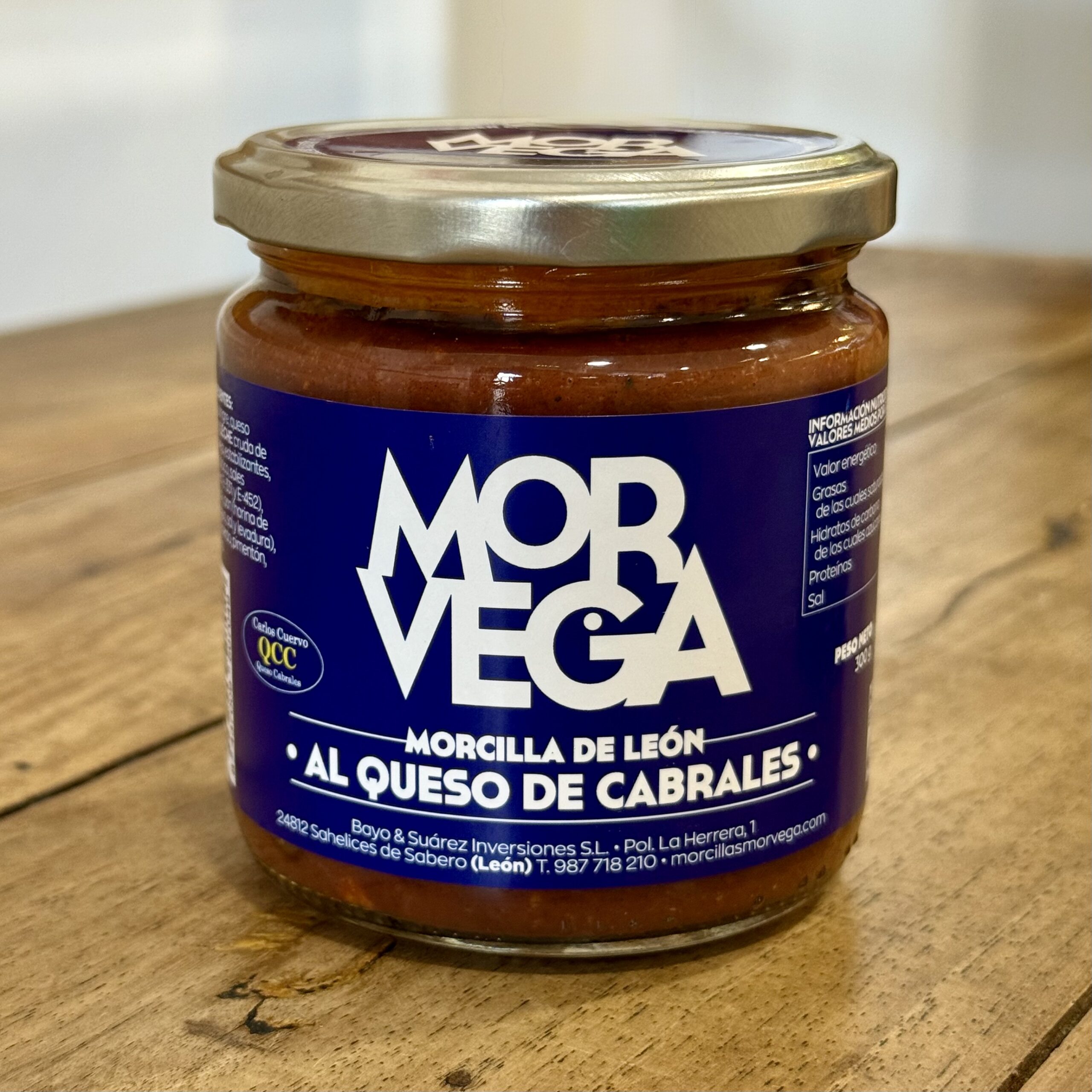 Morcilla de León al Queso de Cabrales en bote Morvega