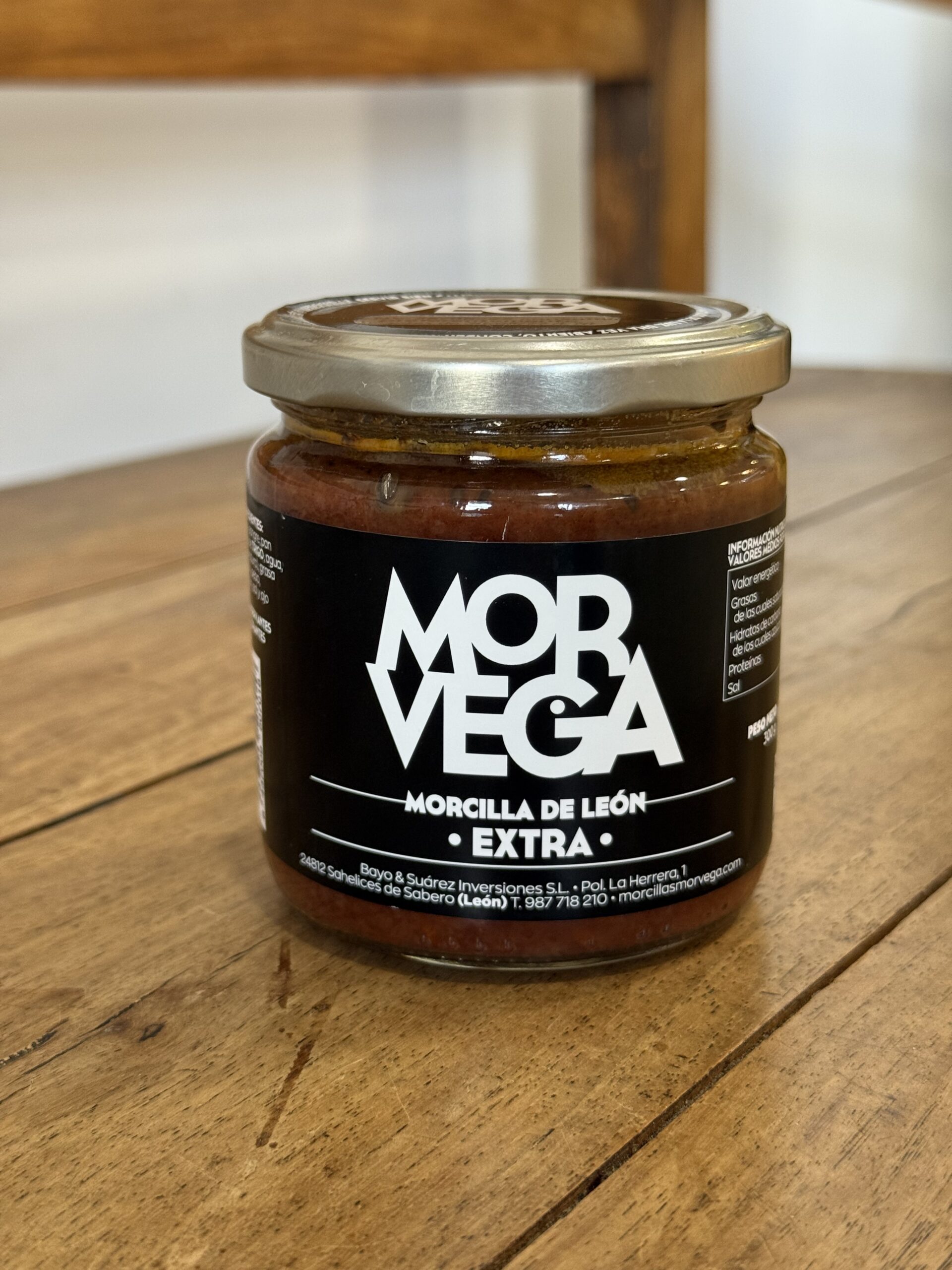 Morcilla de León Extra en bote Morvega